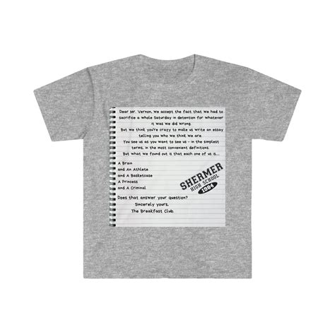 Breakfast Club Shirt: Shermer High School 80s Movie Tee - Etsy