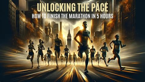 Perfect Pace for 5 Hour Marathon Finish
