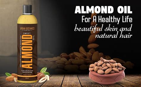 Buy UrbanBotanics® Pure Cold Pressed Sweet Almond Oil for Hair and Skin ...