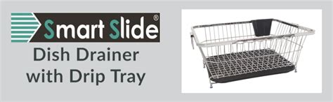 SmartSlide Stainless Steel Dish Drainer Basket for Kitchen Utensil ...