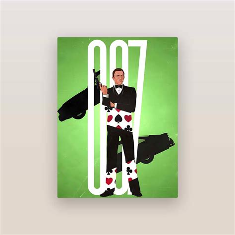 James Bond 007 Art Poster – Metal Pop