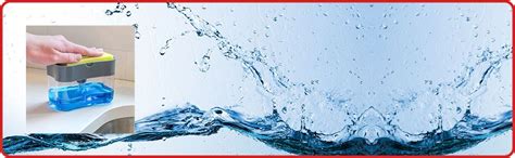 UNITRA Liquid Soap Pump Dispenser & Sponge Holder with 1 Cleaning ...