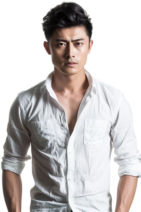 Male Asian model alone against transparent background 48412455 PNG
