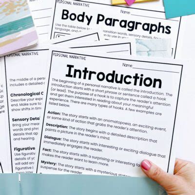 Image result for Personal Narrative Outline Worksheet