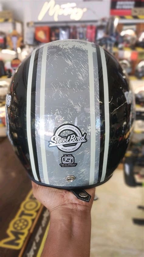 Steelbird SBH-54 Vintage Black Grey Glossy