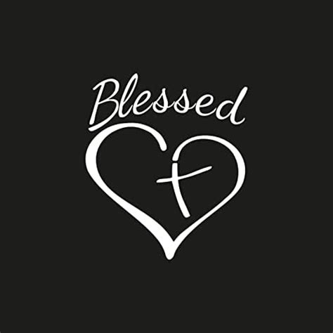 ISEE 360® Blessed Jesus Religion Christian Cross Vinyl Decal Die Cut ...