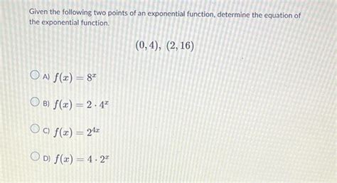 Image result for Find Exponential Function Given 2 Points