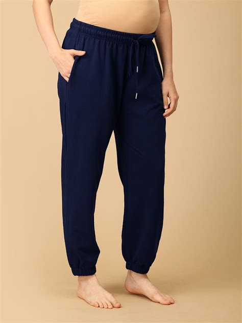 Navy Blue Maternity Joggers - DEN - AN - NVBJG - S