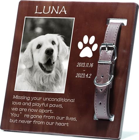 Bemaystar Personalised Dog Memorial Gifts Custom Pet Memorial Photo ...