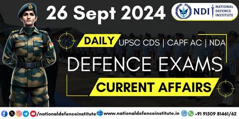 Daily Current Affairs | Best National Defence Institute Chennai