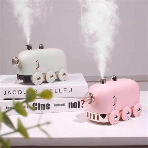 Ultrasonic Humidifier Retro Mini Train Aroma 300ml Diffuser Humidifiers ...