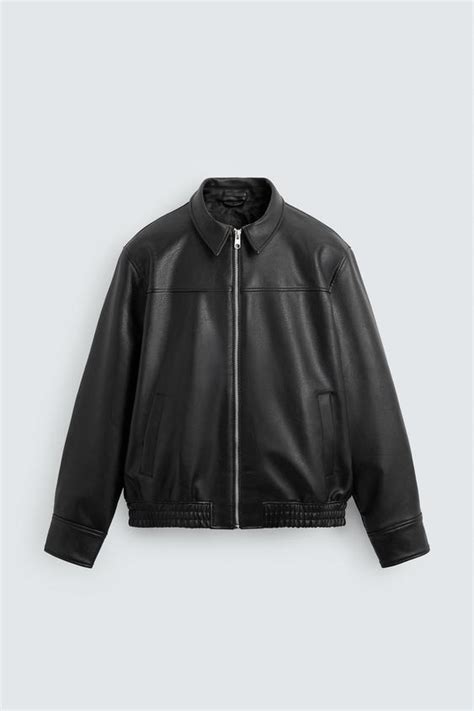 Leather Effect Bomber Jacket | Gigavibe Streetwear