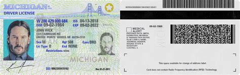 Michigan Driver License in PSD Format - Professional US Driver's ...