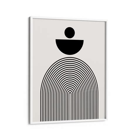 Geometric Semicircle II Wall Art, Geometric Abstract Painting – Nook At You