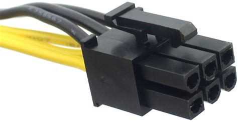 Pi+® (PiPlus®) 6 Pin Male to Dual 8 Pin (6+2)Male PCIe GPU Power Adapt