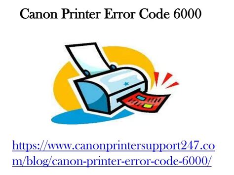 Image result for Canon Printer Error Code 6000