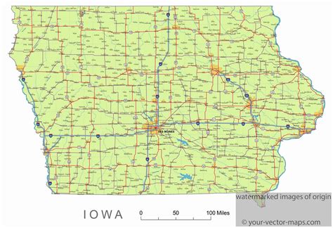 Iowa County Map Editable amp Printable - Iowa County Map maps ia