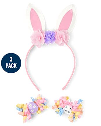 Girls Bunny 3-Piece Hair Set - Enchanted Garden - MULTI | Gymboree