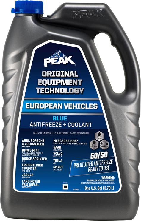 PEAK OET Extended Life Blue 50/50 Prediluted Antifreeze/Coolant for ...