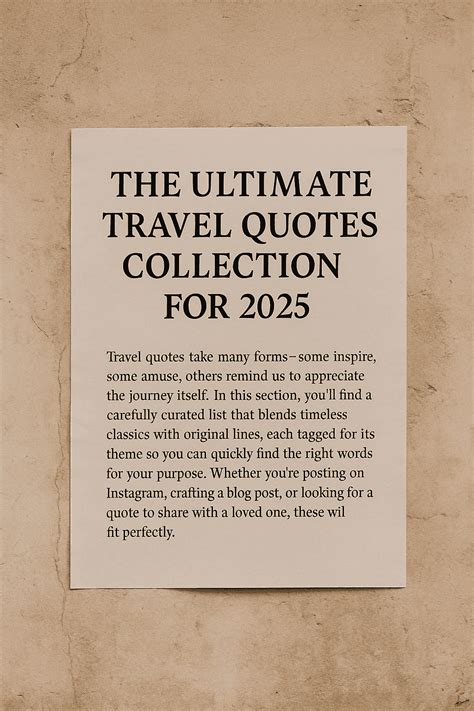 150 Short Unique Travel Quotes 2025 For Instagram