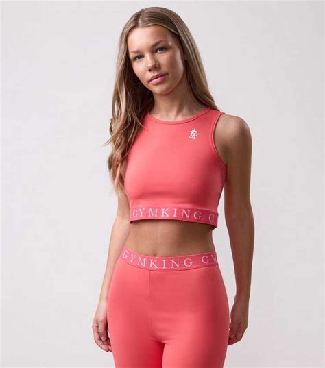 Girls Gym King Light Coral Impact Tank Top | New Look