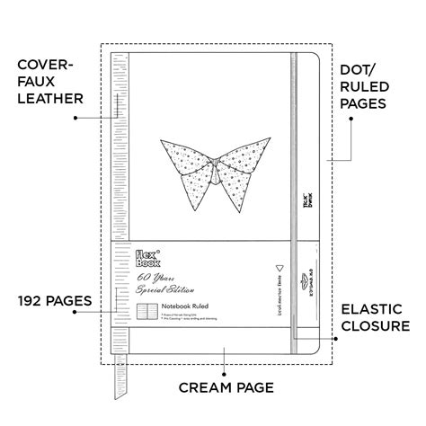 Flex 60 Years Edition Black Ruled Notebook- 17x24-SCOOBOO – SCOOBOO