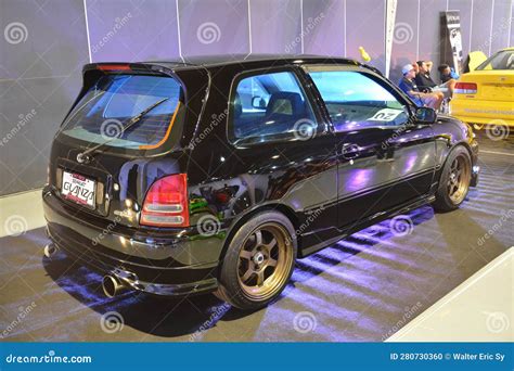 Toyota Starlet Glanza at JDM Underground Car Show in Pasay, Philippines Editorial Image - Image ...