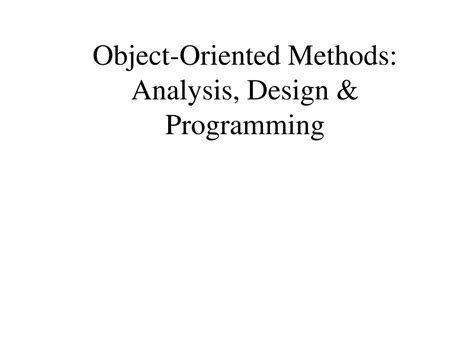 Object-Oriented Programming Methods 的图像结果
