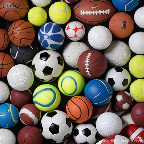 Types of Sports Balls | Stable Diffusion Online