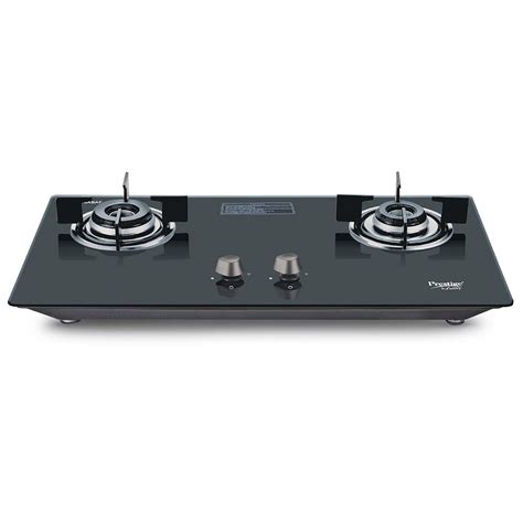 Prestige Desire Hobtop PHTD 02 AI Black L P Gas Table(with 8mm Thick ...