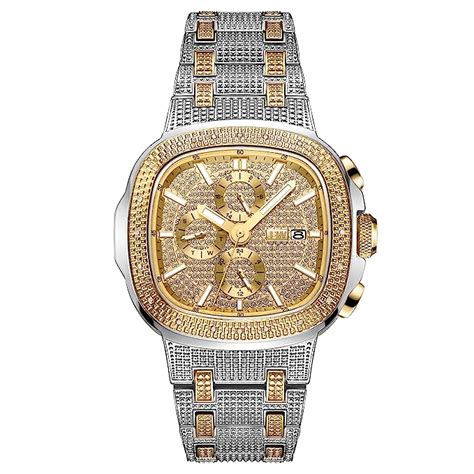 JBW Luxury Men's Heist J6380 0.20 ctw 20 Diamond Wrist Watch with ...