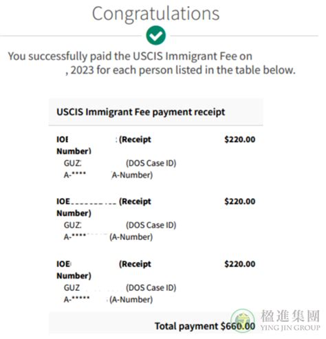美国移民：面试通过后申请人缴纳绿卡制作费指引_楹进集团
