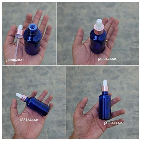 50 ML Blue Glass Dropper Bottles – JarBazaar