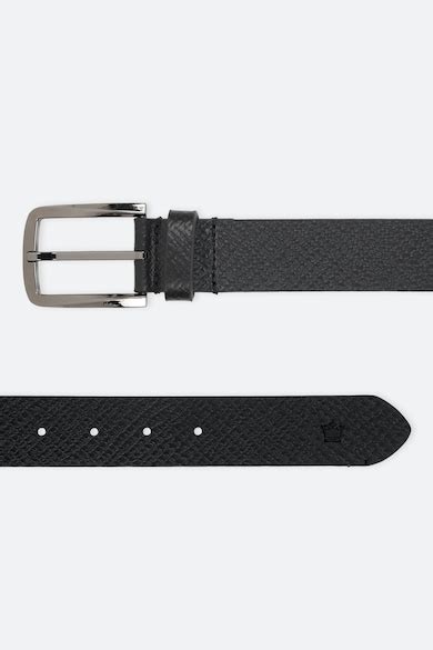 Buy Men Black Textured Genuine Leather Casual Belt Online - 762397 ...