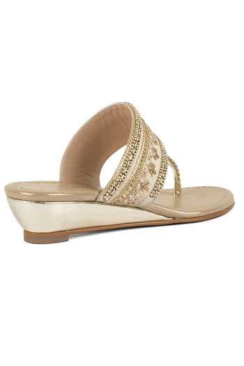 Buy White Beau Kolhapuri Wedges by Vanilla Moon Online at Aza Fashions.