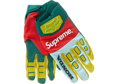 SUPREME HONDA FOX RACING GLOVES MOSS