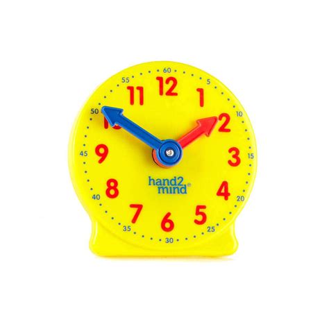 Buy hand2mind Mini Geared Clock, Telling Time Teaching Clock, Learn to ...