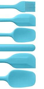Buy DOCOSS- Pack of 2-Wooden Spatula for Non Stick Pan/Silicone Spatula ...