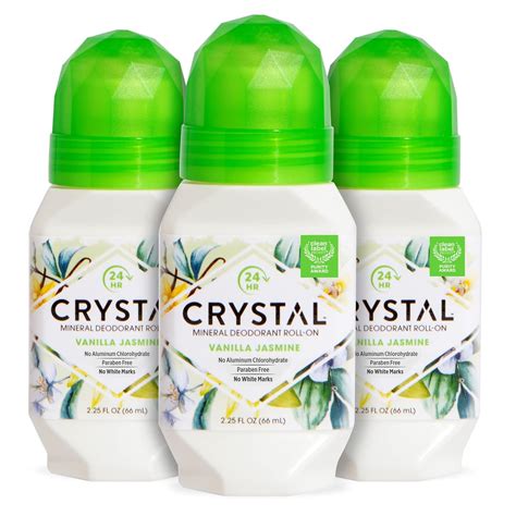 Buy Crystal Deodorant - Mineral Roll on Vegan Deodorant for Women and ...