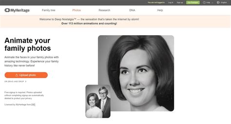 Try MyHeritage Deep Nostalgia AI To Animate Old Photos - Dataconomy
