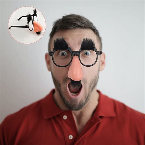Amazon.com: PPXMEEUDC 6 PCS Disguise Glasses with Funny Nose with ...