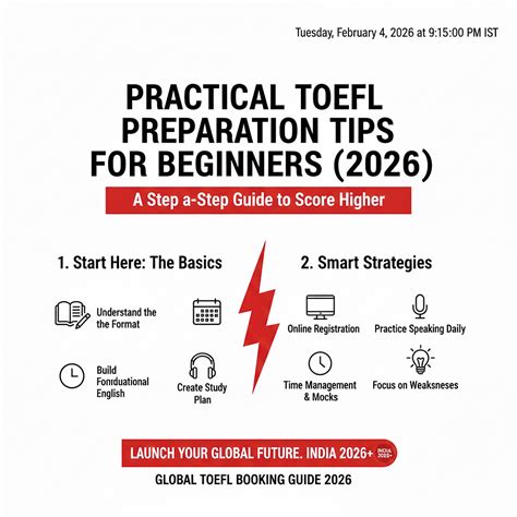 Practical TOEFL Preparation Tips for Beginners (2026) — A Step-by-Step ...