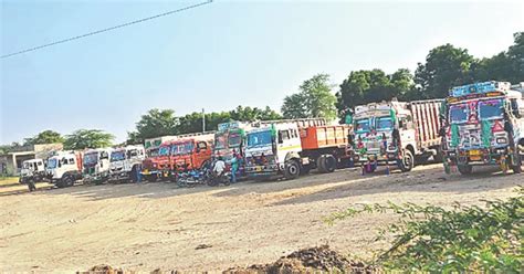 A village in Chittor with heavy vehicles in every house