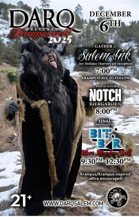 Salem Krampusnacht Krampuslauf 2025!, Salem Ma,, Jamaica Plain, 6 ...