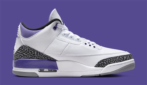 Air Jordan 3 III White Purple Black Grey July 2022 Release Date CT8532 ...