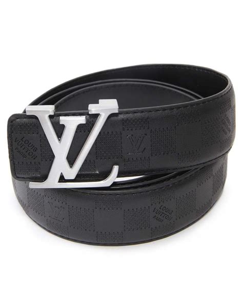 Lv Black Leather Casual Belt For Men: Buy Online at Low Price in India ...