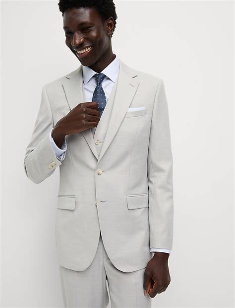 Buy Regular Fit Stretch Suit Jacket at Marks & Spencer