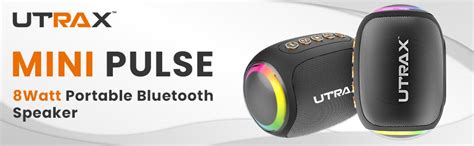 UTRAX 8W Mini Go Party Bluetooth Speaker with Premium RGB Lights ...