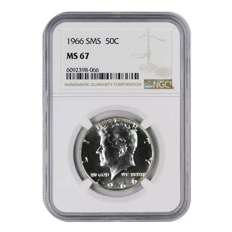 1966 Half Dollars Kennedy Clad NGC MS-67 - Olevian Numismatic Rarities