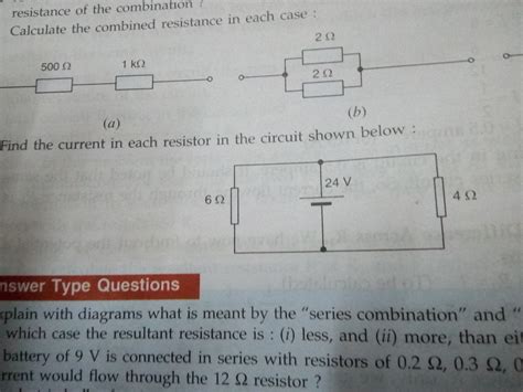 find find the current in each resistor in circuit shown below - Brainly.in